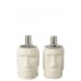 J-LINE Olielamp Moai Set 2 Grijs Cement | Sfeervolle Buitenlamp